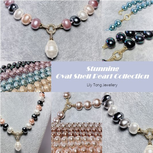 Oval Shell Pearl Collection