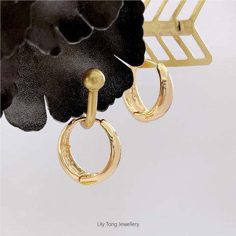 Gold-Filled Hoop Earrings #0623