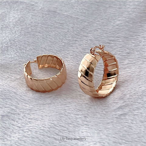 Gold-Filled Hoop Earrings #0616