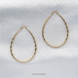 80x58mm Oval Hoop Earrings